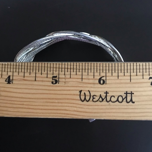 ❤️❤️❤️ Sterling Silver Braided Cuff Bracelet❤️❤️❤️ - Picture 7 of 8